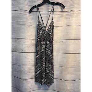 Robin Piccone Black & White Sleeveless Spaghetti Strap Dress Size M